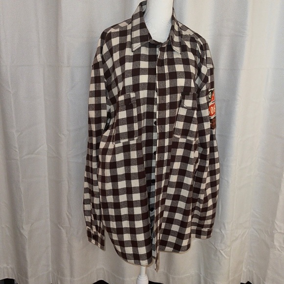 Parish Nation MENS 4XL Plaid Flannel Shirt - Picture 1 of 6